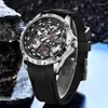 Wristwatches LIGE Mechanical For Men Automatic Movement Watches Luxury Original Brand Sports Silicone Watch Tourbillon Clock