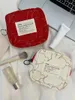 Cosmetic Bags Flower Printed Small Bag For Women Girl Zipper Travel Makeup Cute Portable Lipstick Sanitary Napkin Pad Storage