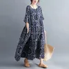 Casual jurken oversized vintage zomerjurk 2024 trendy grafische plaid dames voor vrouwen lange bloemen boho losse vestidos