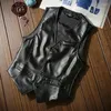 Tampo masculino Tops Spring e outono Casual Moda Top Trend Leather Slim Fit Coat