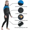 Wetsuit in neoprene da 25 mm per bambini costume da bagno completa termica giovane surf subacqueo immersioni subacquea sottomarino set da spiaggia spessa spiaggia 240409