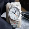 Explorer II Man watch men mens watches Mechanical automatic movement bracelet rubber band 42MM with Asia 2813 modified Explorer Wh298v