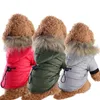 Одежда для собак Ветропродажа питомца теплый блокнот вниз по снежному толщению.