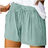 Shorts féminins 2024 Pantalon de lin en coton blanc d'été avec streetwear de couleur de la plage de poche