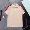 2024SS Designer Stripe Polo Shirt T Shirts Snake Polos Bee Floral Embroidery Mens High Street Fashion Horse Polo T-Shirt#187