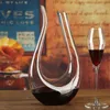 Crystal U-shaped Wine Decanter Gift Box Swan Harp Creative Separator 240419