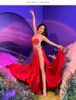 Scene Wear Belly Dance Suit Satin Bra Split Big Swing Kirt Performance Clothes Set Woman High-End Competition Clothing Oriental Dancewear