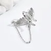 Stud Earrings Korean Elegant Elf Butterfly Fish Tail Clip For Women Girls Fashion Chain Tassel No Piercing Ear Cuff Jewelry Gifts