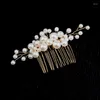 Haarclips Retro Barock Braut Hochzeit Kopfschmuck Schmuckzubehör Set großer Perlengabel Haarnadelkammplug Europäischer Stil