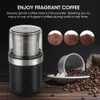 Elektriskt kaffekvarn hushållspannmål nötter kryddor bönor mjölkvarn maskin bärbar multifunktionell kök chopperblad 240411