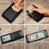 Clips Newbring Black Carbon Fiberlook Money Clip RFIDブロッキングドライバーライセンスID現金