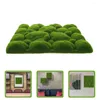 Flores decorativas 3 PCS Faux Plants Artificial Moss Micro Landscape Mat de accesorios Fake Pad Fake La césped Decoración de la pared Panel de decoración escena