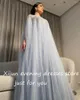 Abiti per feste xijun Dubai Donne baby blu tulle perline da sera in pizzo