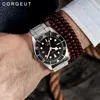 Montre-bracelets 41 mm NH35 High Grade Luxury Business Men's Watch Automatic Mécanique Sapphire Verre pour l'homme Date d'étanché