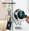 Kontrollera automatisk Bluetooth Electronic Smart Door Lock Biometric FingerPrint Lock Code RIFD Keyless Door Lock med TTLOCK