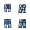 Mentes courtes courtes trous droits pantalons denim serrés décontracté bleu d'été italie jeans jeans jeans concepteurs jeans masculins Hippop broderie strewear streetwear en gros hommes 69