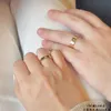 Designer Trendy 18K Rose Gold Ring per uomini e donne Carter abbinamento Coppia di versioni High Coppia di San Valentino Regalo Day