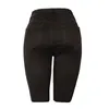 Short féminin 2024 Retro décontracté Femmes Black Jeans Bloue-Long Long Summer High Waist Y2k Pantalon court Pantalon Femme