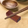 Zestawy naczyń obiadowych 12 szt. Pojedynczy wklęsły pałeczka odpoczynek w drewnie pałeczki pałeczki do domu zaopatrzenie w stoliki japońskie