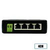 وصول جديد 4 منافذ Poe Injector Poe Splitter لشبكة CCTV Poe Camera Power على Ethernet IEEE8023AF - قوة عالية الجودة وموثوقة