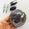 Dekorativa figurer bra koppar tsuba handskydd vakt mässing fuchi kashira menuki för japan riktiga japanska samurai katana svärd montering delar