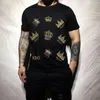 Летняя футболка Mens Crown Luxury Athestone Holiday Asian Size M-4xl Street Fashion Hip Hop Design Tops 240420