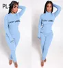 Lucky Label Women Set Long Sleeve 2 Pieces Clothes Suit Casual Slim Two Tracksuits Matching Women039s1563125