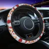 Koło kierownicze obejmują okładkę samochodu Wzór pączków Uniwersalne szkliste pączki warkocze na akcesorium Auto Elastische