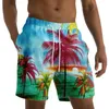 Short masculin Hawaii Vacation plage pour hommes pantalons courts décontractés 3d Bandage de fleur imprimé pantalon de bain pantalon de maillot de bain Trunks