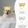 Dog Apparel 2 Pcs Pet Shower Cap Kitten Bath Caps Household Hats Tab Polyester Puppy Accessory Portable