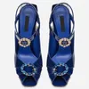 Scarpe eleganti 2024 sandalo in passerella di marca sandalo spesso gioiello pesante e peep dita della fibbia Mary Jane Women Sandals