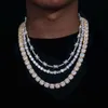 Ювелирные украшения хип -хоп мужской розовый стиль 11 -мм золотой стерлинговой серебряный серебряный серебряный подушка VV