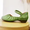 Casual schoenen 2,5 cm koe echte lederen vrouwen nieuwigheid authentieke elegantie zomer sandalen modeontwerper etnische flats ondiepe comfortabele haak