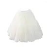 Saias de tule puffy tule subdeskirt organza tutu saia tetticaat crinoline branca preta macia lolita de casamento dança de balé de pettiskirts