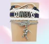 Multilayer Cowboys Letter Infinity Football Team flätade armband Sport Bangle Nytt 19474917