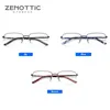 Zenottico in lega anti -blu Light Pochromic Prescription Glasses for Men Optical Spettacles Myopia Progressive Eyecyes 240409