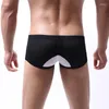 Underpants Men Boxer Shorts biancheria intima mesh patchwork traspirante bomba sexy bouch cueca boxerhorts maschio calzoncillos