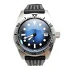 Wristwatches PARSRPE -Light Blue Men's Watch Mechanical Clock Luminous Japan NH35 Waterproof Stainless Steel Case Sapphire