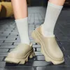 Slippers Couple Shoes Cotton Winter Warm Waterproof Easy To Clean Plus Velvet Non-slip Soft Comfortable Men's Slipper Style