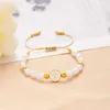 Chain Fashion Exquisite Imitation Pearl Bracelet For Women Girl Star Moon Cross Palm Beaded Braided Bracelets Party Handmade Jewelry Y240420