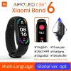 Wristbands Xiaomi Mi Band 6 Global CN Version Smart Bracelet 1.56" Inch AMOLED Colorful SpO2 Heart Rate Fitness Tracker Waterproof Miband6