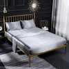 LISM 4pcs Bedding Set Bed Linen Sets Satin Mattress Cover Set Sabanas King Size Bedsheet Smooth Soft Cool Bed Sheets pillowcase 240407