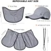 Accessories GADIEMKENSD UPF 50+ Visor Hat Foldable Detachable Sun Protection Breathable Mosquito Veil Camping Fishing Hiking Duck Tongue M50