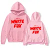 Роскошная толстовка с капюшоном White Foxx Дизайнерская толстовка Foxs Мужские толстовины для стилиста для стилиста с длинными рукавами капюшоны повседневные женщины пуловер