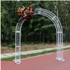 Decorazione per feste Tieyi Arch Flower Frame Cane Moon Clematis Supporto arrampicata sul cortile europeo