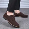 Мужские ботинки Nubuck кожаный шнур