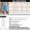 Women's Shorts Women Casual Solid Shorts Breathable Lace Up Elastic Waist Summer Short With Pockets Cotton Linen Shorts Workout Pants For Women Y240420