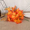 Decoratieve bloemen nep kunstmatige tak realistische details langdurige bessen thanksgiving dagdecoratie geen onderhoudsfabriek