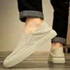 Casual Shoes Men's Spring and Höst 2024 One Step Kick Set Lazy Low Top Driving Doudou Canvas