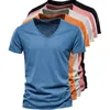 أزياء رجال T Shirt S5XL Coll Color Pure Cotton Shortsleeved Top 9 Colour